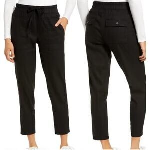 KUT FROM THE KLOTH Pants Size 2X Linen Blend Smocked Drawstring Pockets NWT